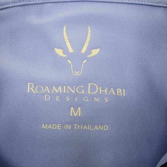 Roaming Dhabi Golf Dress Womens Medium Lavender Stretch Knit Quarter Zip Pockets - Picture 3 of 16